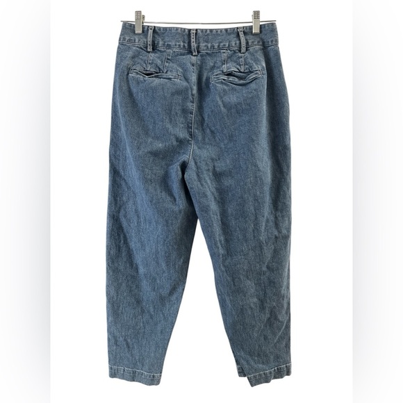 Madewell floral pleated high waisted straight leg jeans - Picture 3 of 4